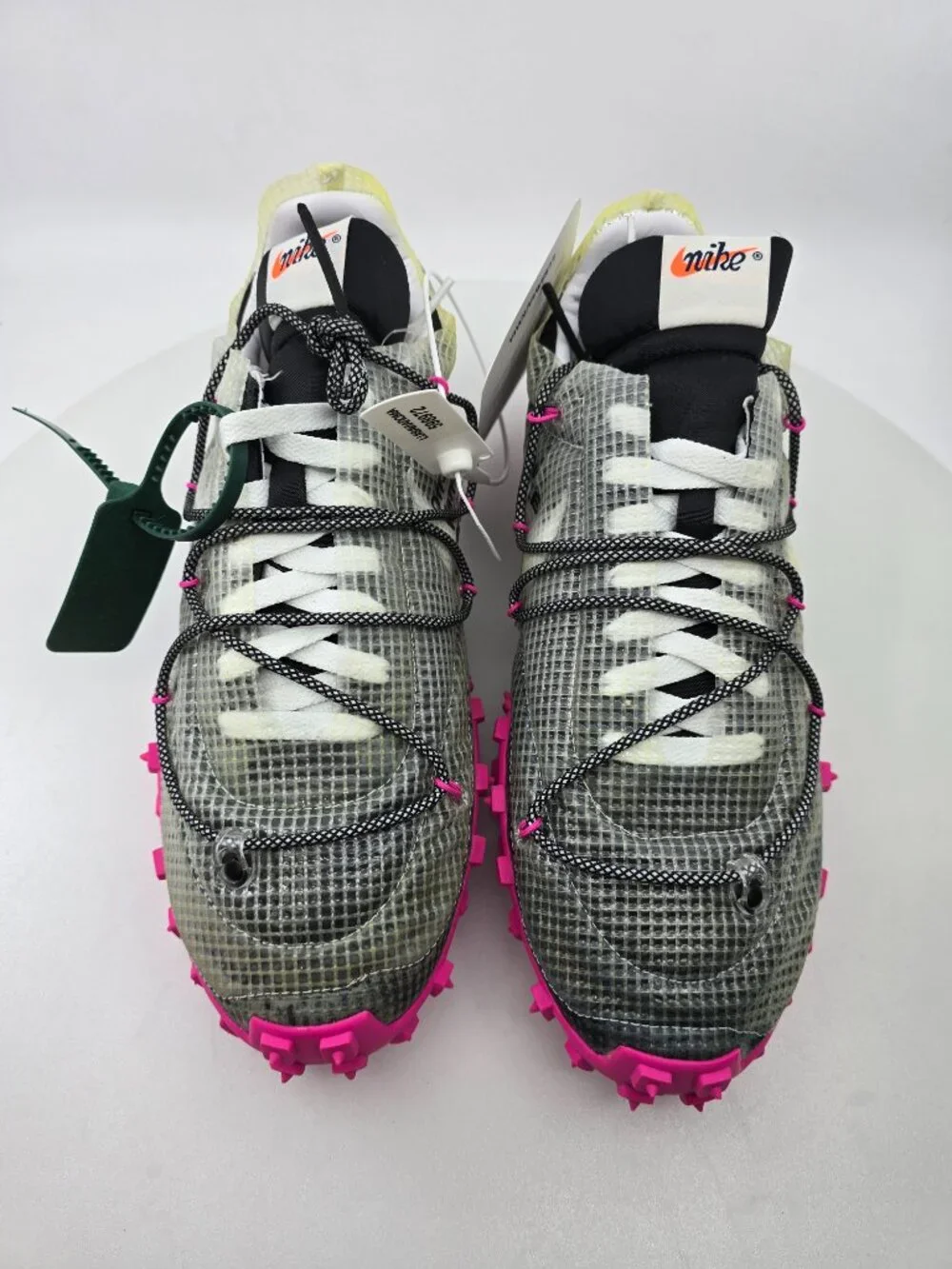 Nike Waffle Racer Off-White Black Women's [CD8180-001] SIZE 11.5W
